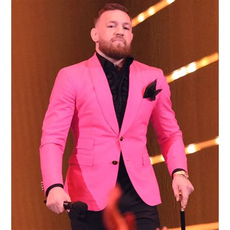 conor mcgregor pink suit